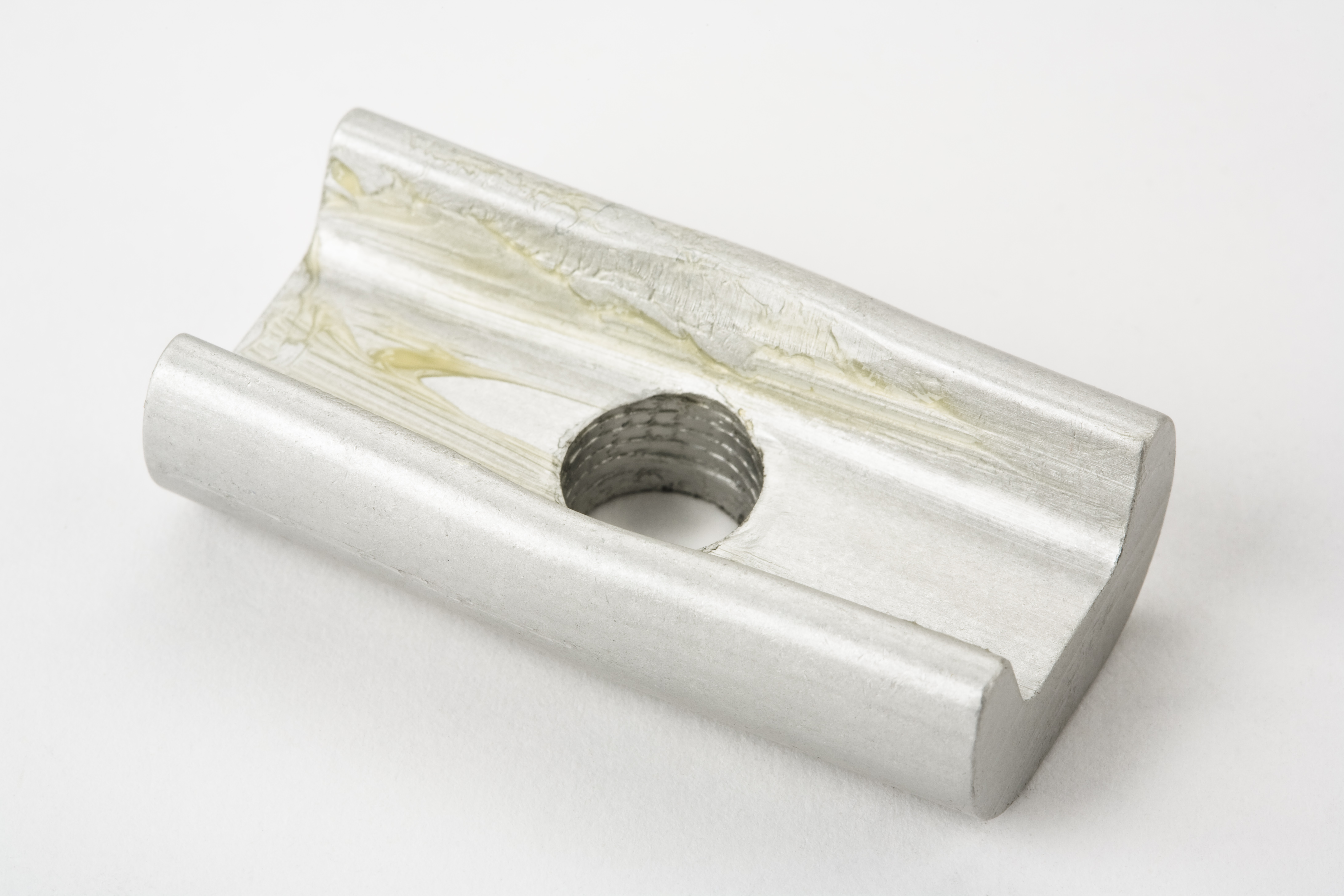   Brompton   Klemmstück (Alu) für Rahmen-Arretierung, ohne Knebel und Schraube , Silber